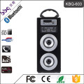 BBQ KBQ-603 Audio Music Mini Portable Wooden 10W Karaoke Bluetooth Speaker vs 2 Microphones & TF/USB/FM Radio